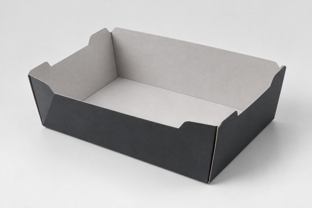PackNiti packaging mockup: Custom Cardboard Food Tray Box (PN-PD-000419)