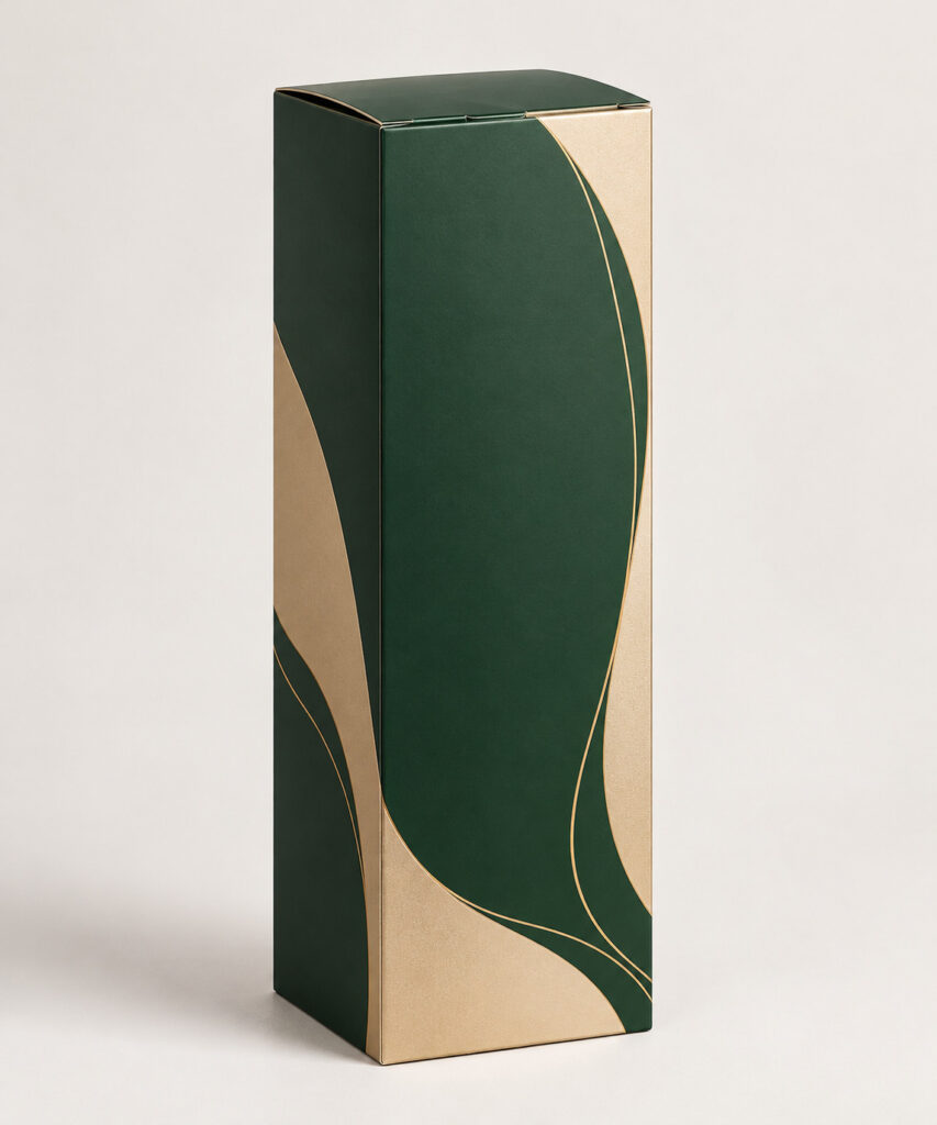 PackNiti packaging mockup: Custom Tall Box Bottle Box Tuck Front (PN-PD-000420)