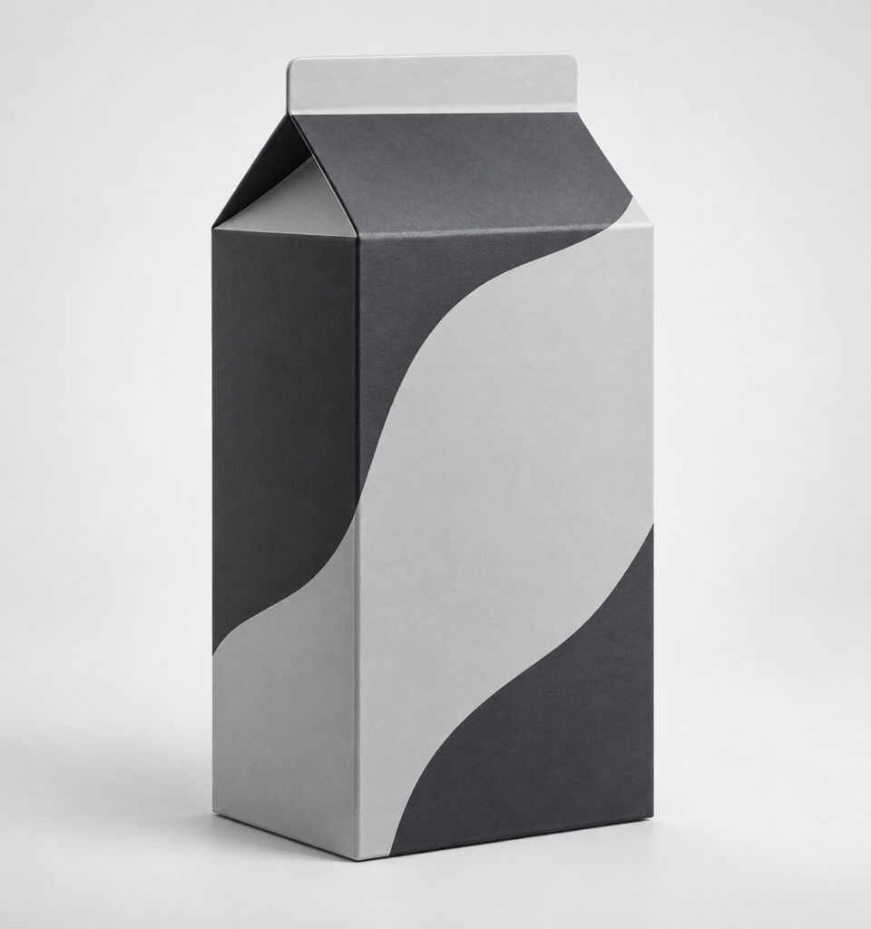 PackNiti packaging mockup: Custom Milk Carton (Style 000429) (PN-PD-000429)