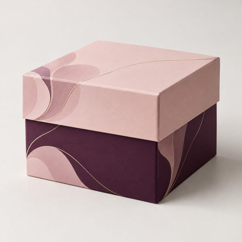 PackNiti packaging mockup: Custom Skincare Box With Lid (PN-PD-000438)