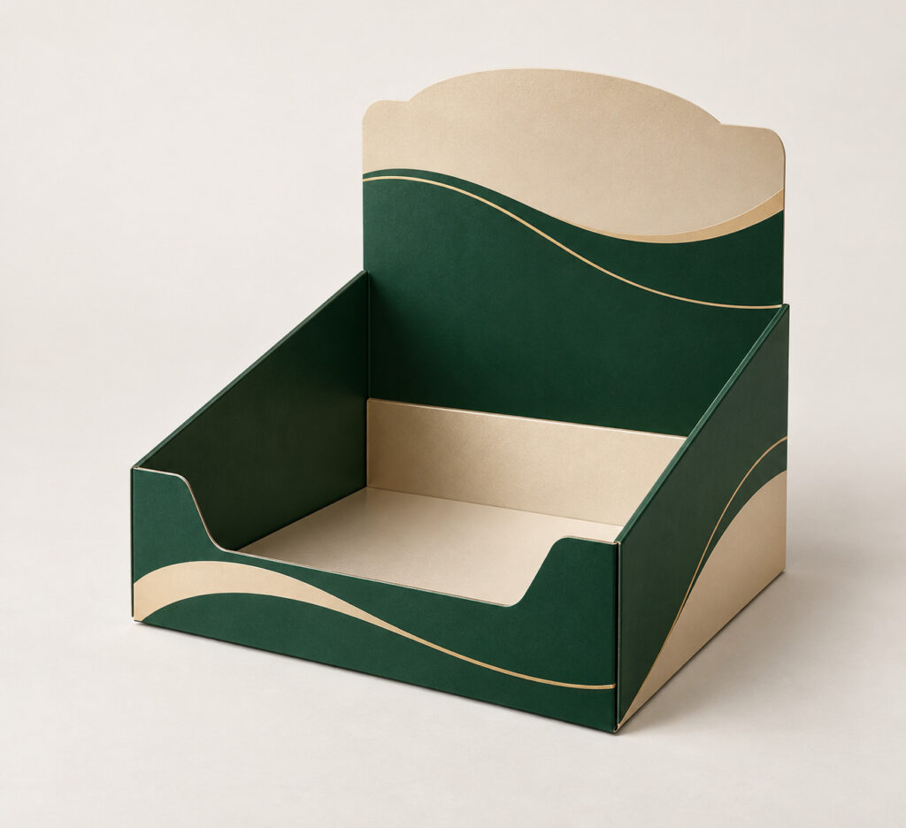 PackNiti packaging mockup: Custom Basic Display Box (PN-PD-000450)