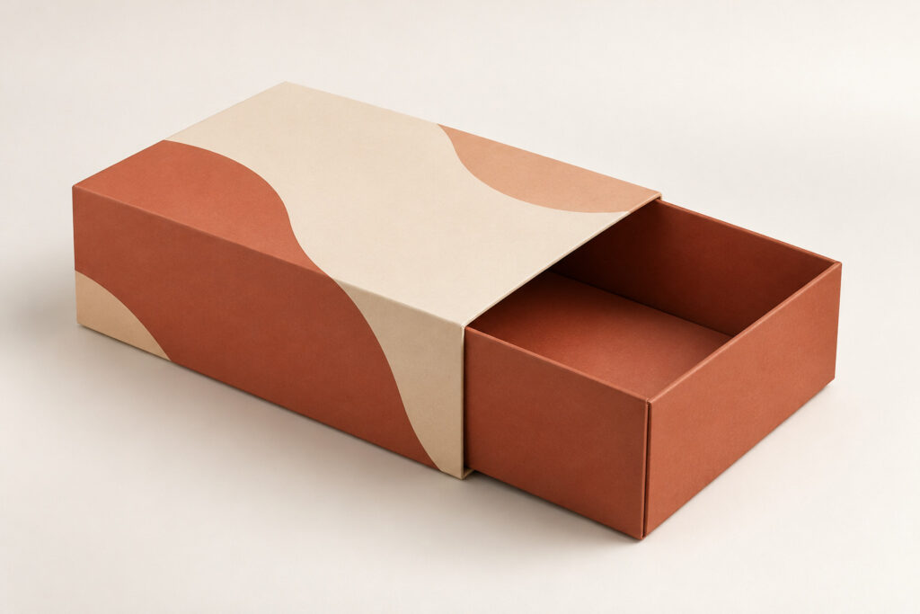 PackNiti packaging mockup: Custom FEFCO 0503 Slide Type Box (whl) (PN-PD-000467)