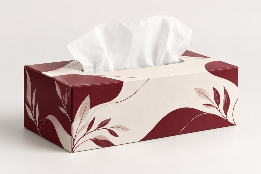PackNiti packaging mockup: Custom Tissue Box Packaging (PN-PD-000474)