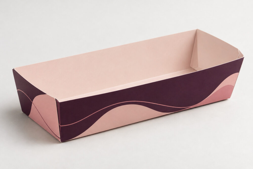 PackNiti packaging mockup: Custom Hot Dog Tray Box (Style 000478) (PN-PD-000478)