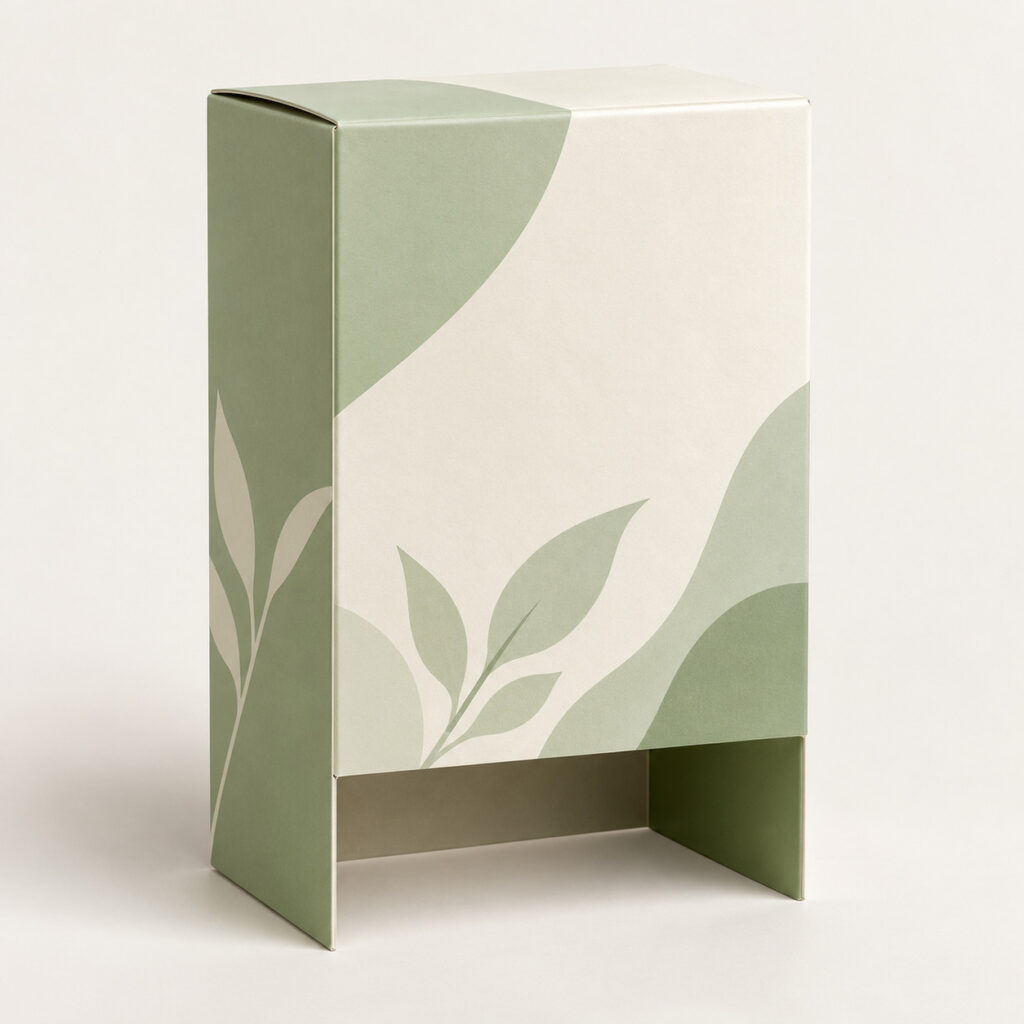 PackNiti packaging mockup: Custom Bottomless Cardboard Box (Style 000482) (PN-PD-000482)