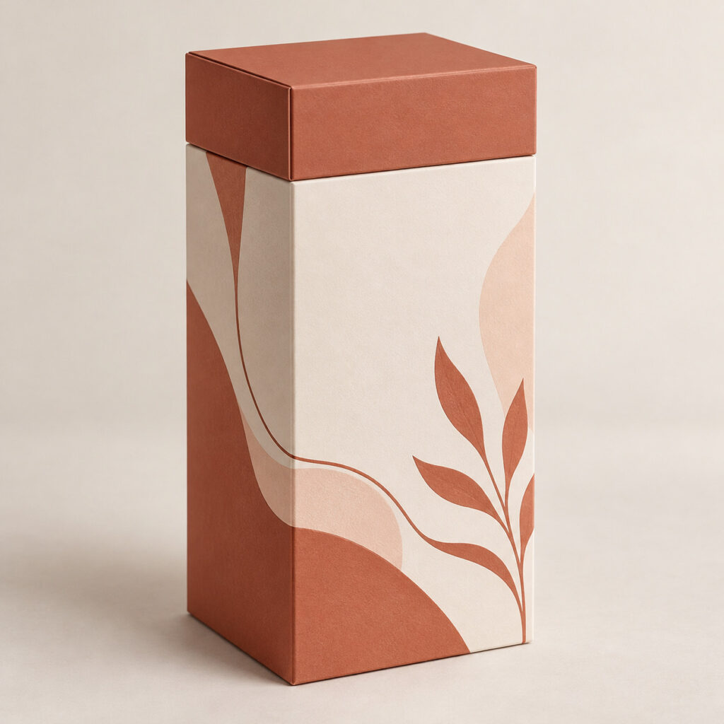 PackNiti packaging mockup: Custom Box With Lid Body Lotion Box (PN-PD-000497)