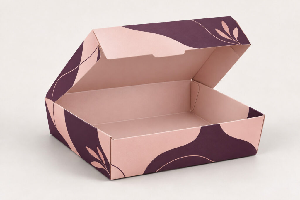 PackNiti packaging mockup: Custom Square Food Tray Box (Style 000498) (PN-PD-000498)