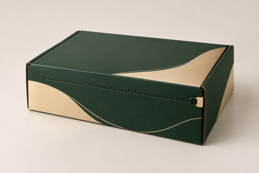 PackNiti packaging mockup: Custom Courier Zipper Box (PN-PD-000500)