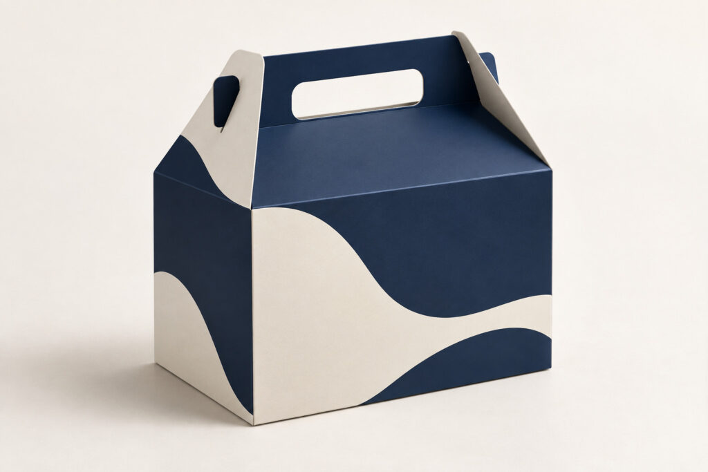 PackNiti packaging mockup: Custom Gable Tuck End Box Suitcases (PN-PD-000501)