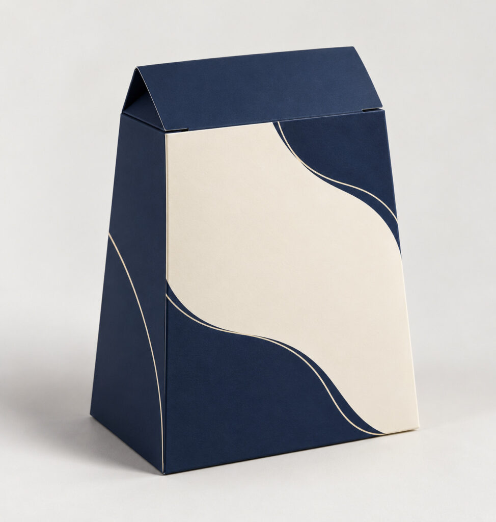 PackNiti packaging mockup: Custom Trapezoid Tuck Top Box (PN-PD-000505)