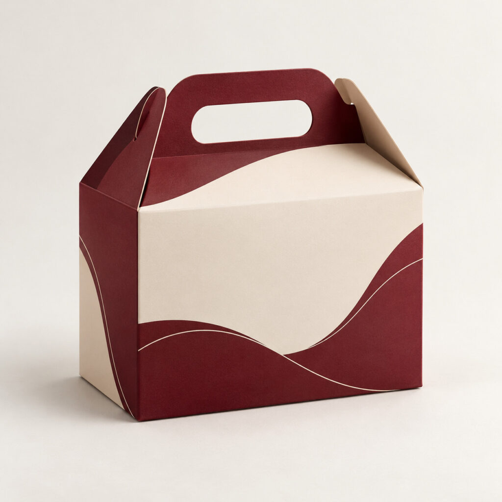PackNiti packaging mockup: Custom Boxes With Handle (Style 000514) (PN-PD-000514)