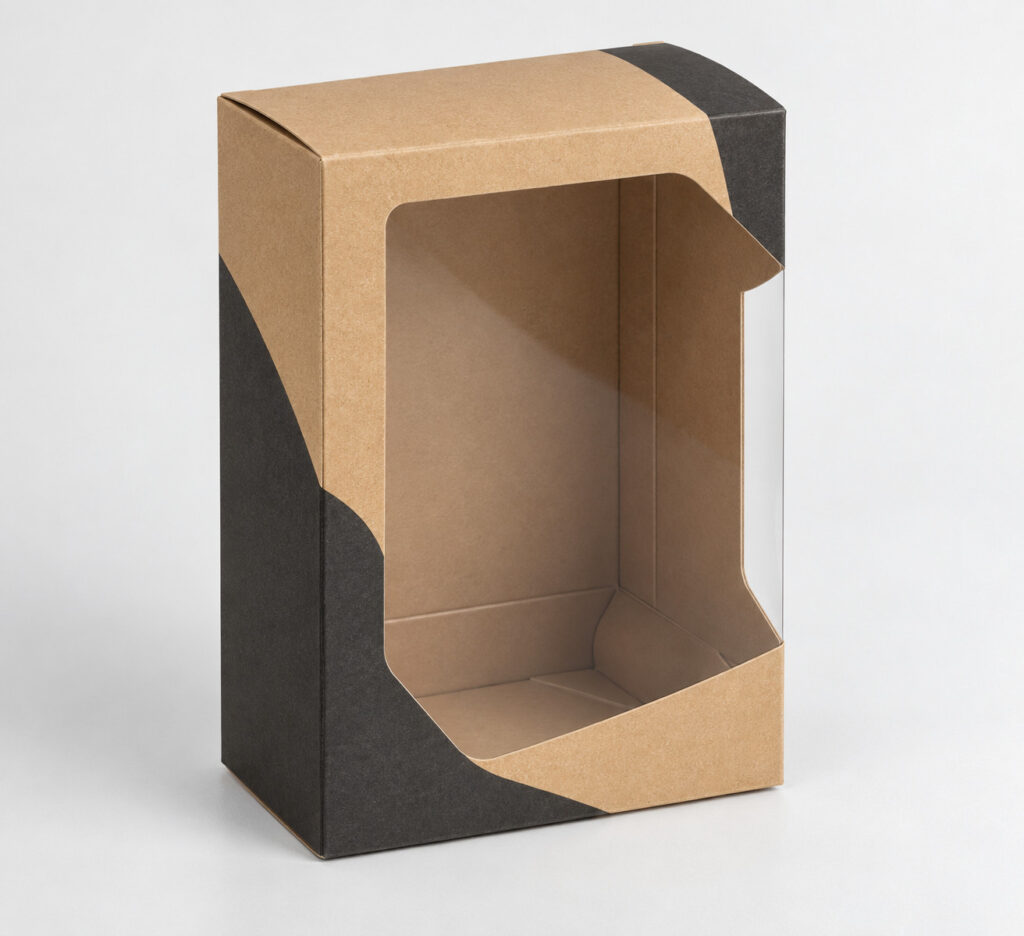 PackNiti packaging mockup: Custom Auto Lock Bottom Boxes Window Display Snap Lock (PN-PD-000526)