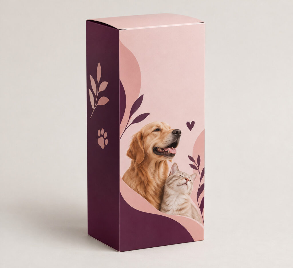 PackNiti packaging mockup: Custom Pet Shampoo Box (PN-PD-000528)