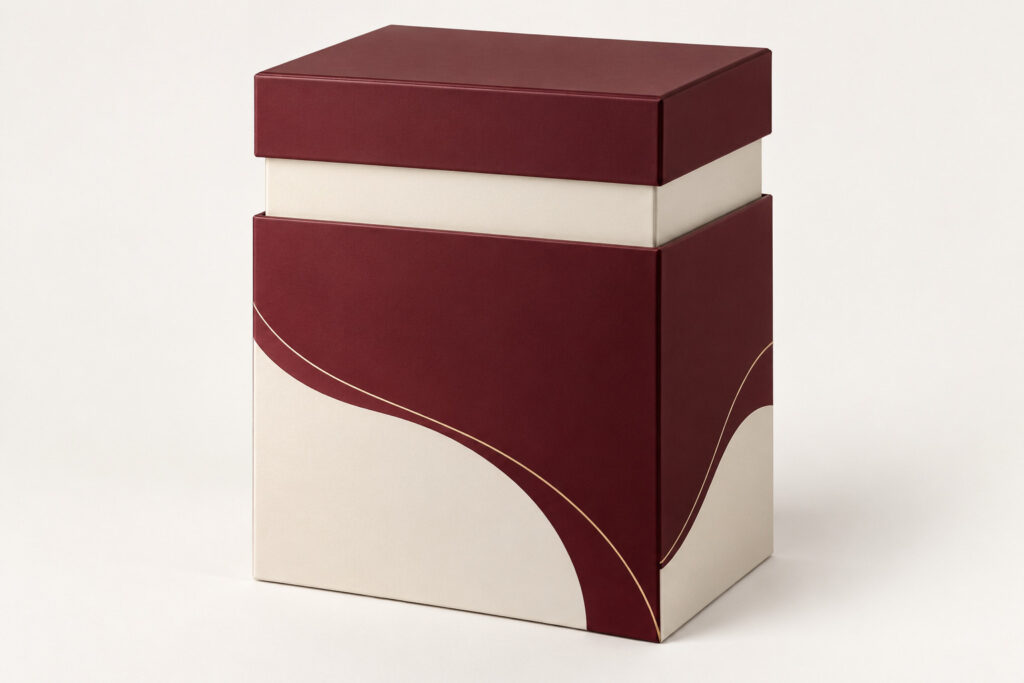 PackNiti packaging mockup: Custom Shoulder Box Neck Box Luxury Box (PN-PD-000534)