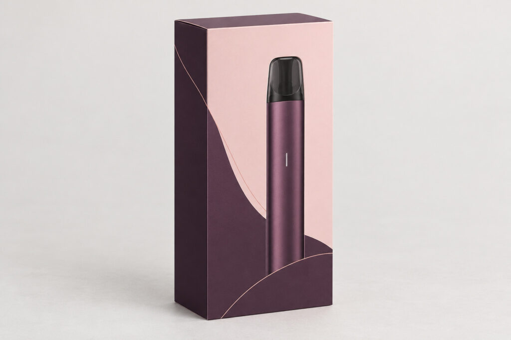 PackNiti packaging mockup: Custom Electronic Cigarette Box (PN-PD-000538)