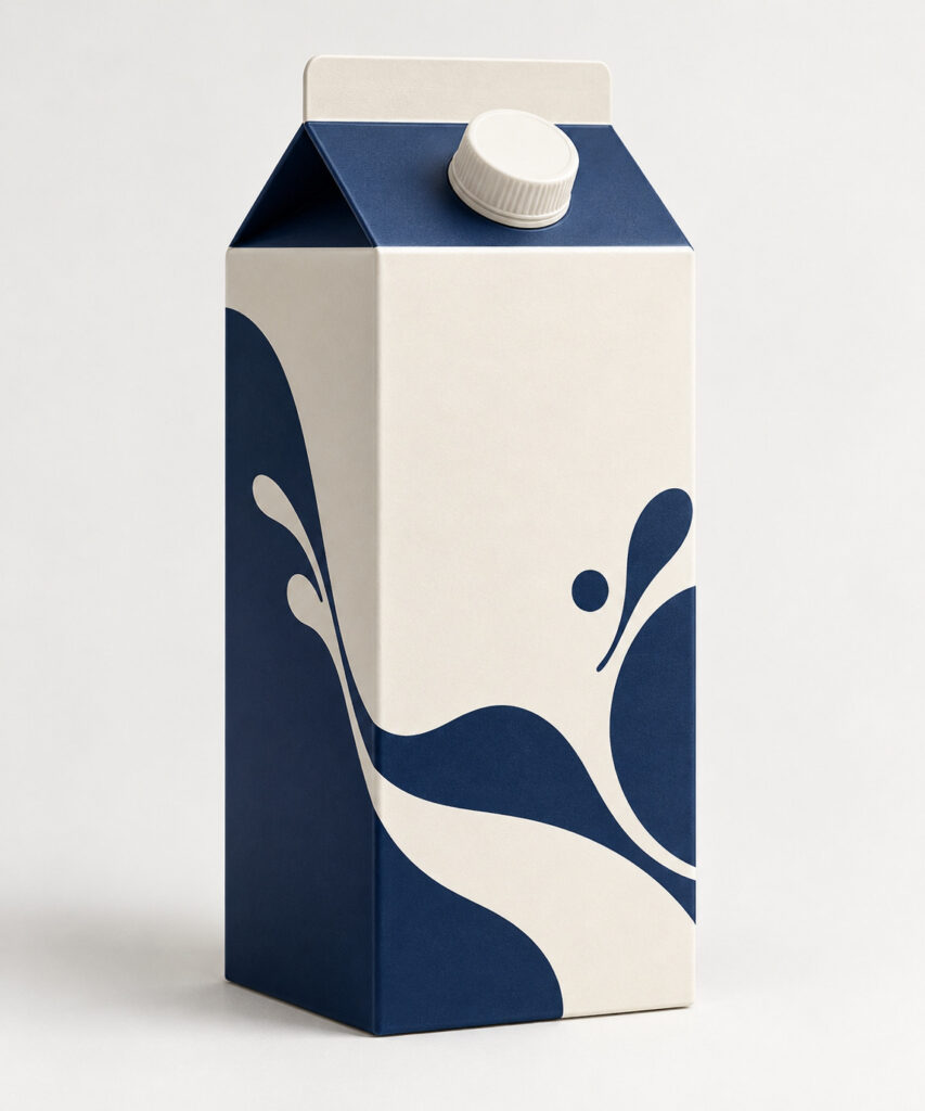 PackNiti packaging mockup: Custom Milk Carton (Style 000551) (PN-PD-000551)