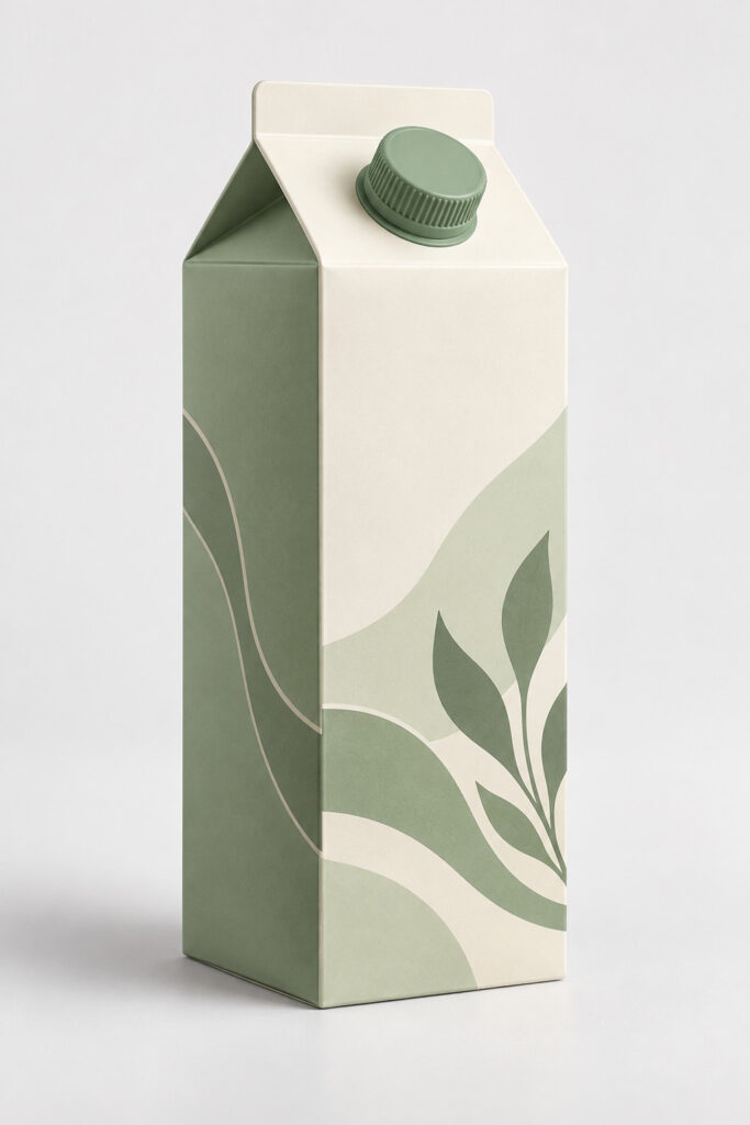 PackNiti packaging mockup: Custom 1000ml Milk Carton Juice Carton (PN-PD-000552)