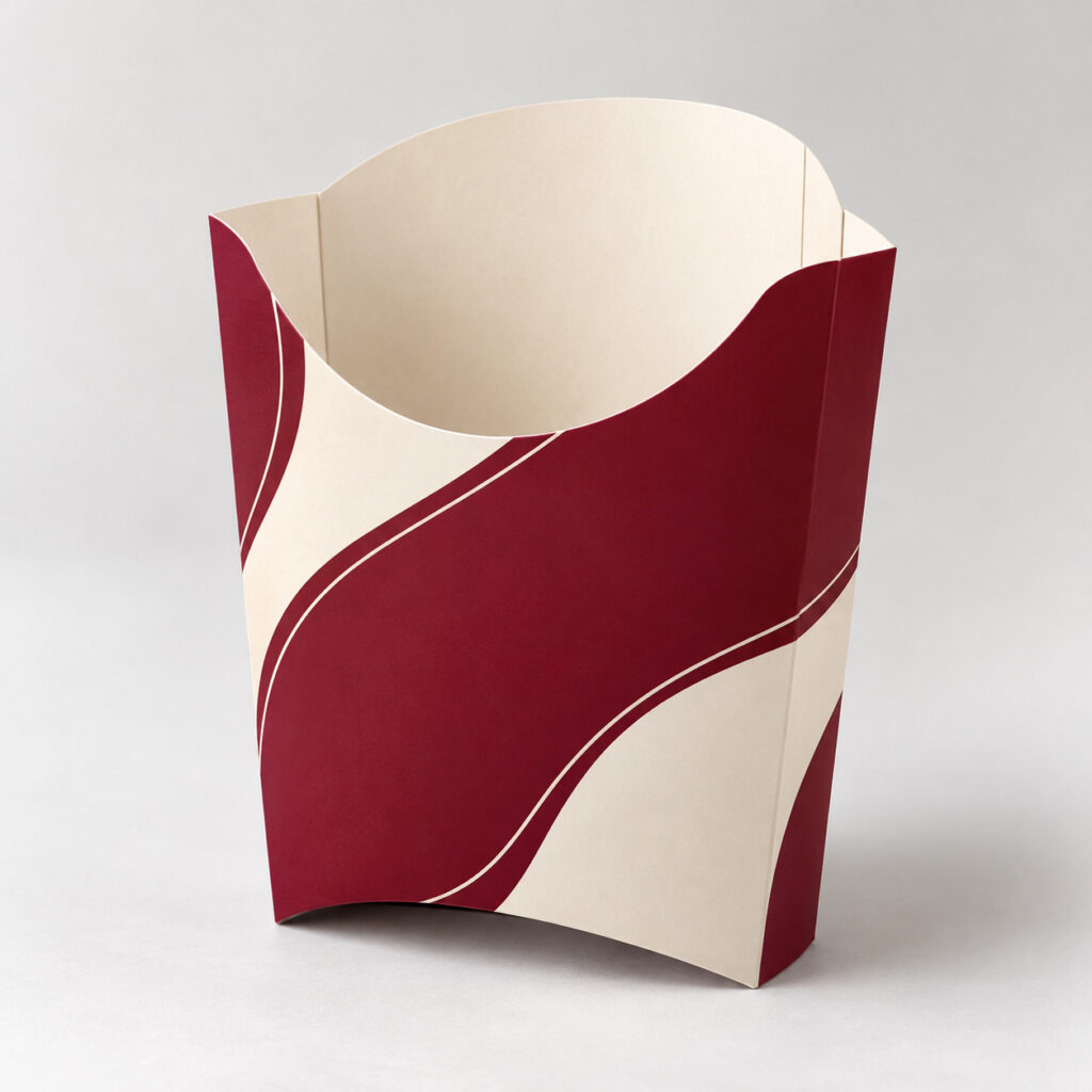 PackNiti packaging mockup: Custom French Fry Box (PN-PD-000554)