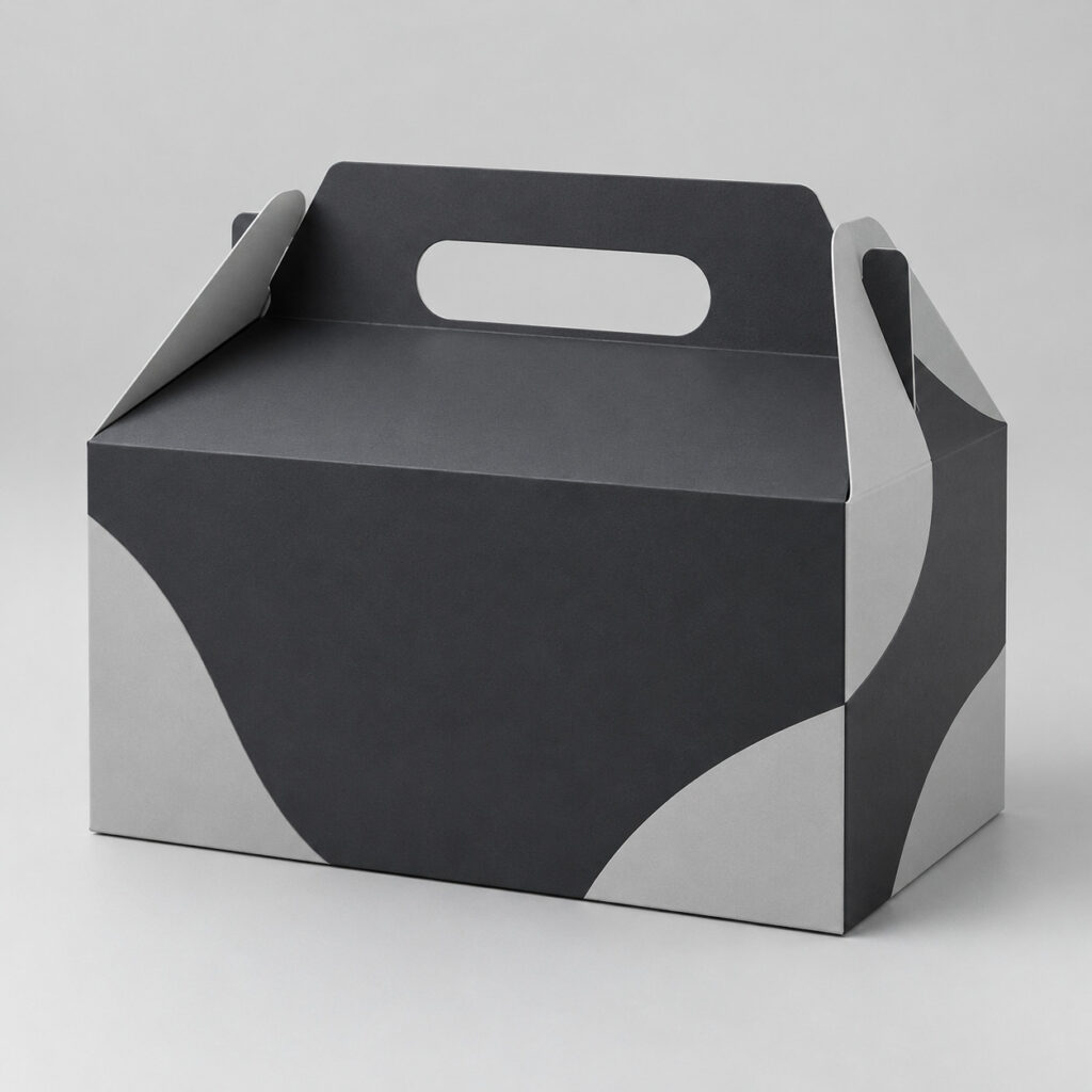 PackNiti packaging mockup: Custom Takeaway Tray Box With Carry Handle (PN-PD-000559)