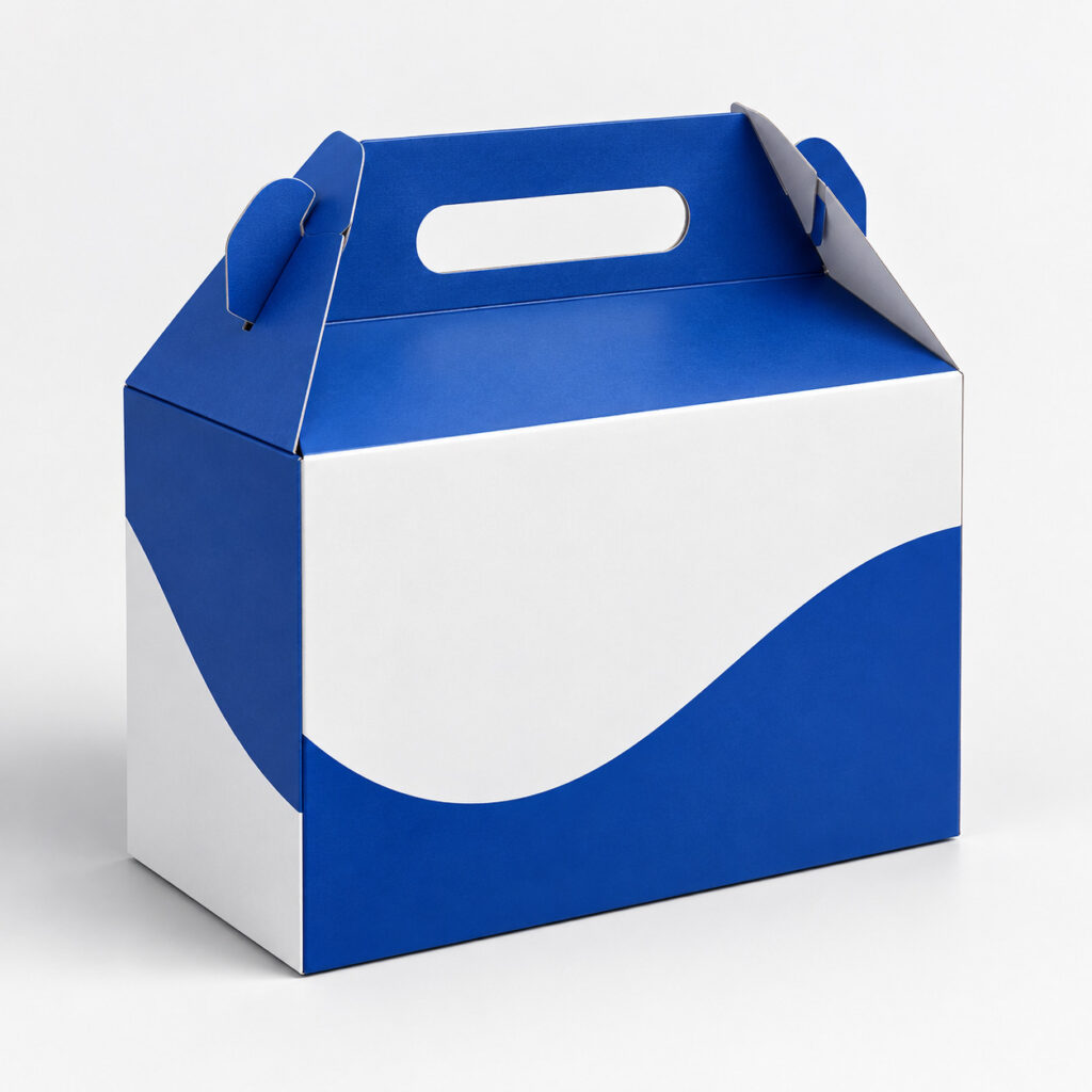 PackNiti packaging mockup: Custom Flip Top Boxes Roof Interlocking Buckles (PN-PD-000573)