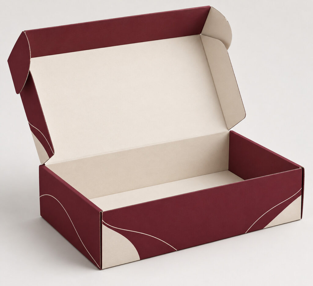 PackNiti packaging mockup: Custom Open Cardboard Box (PN-PD-000574)