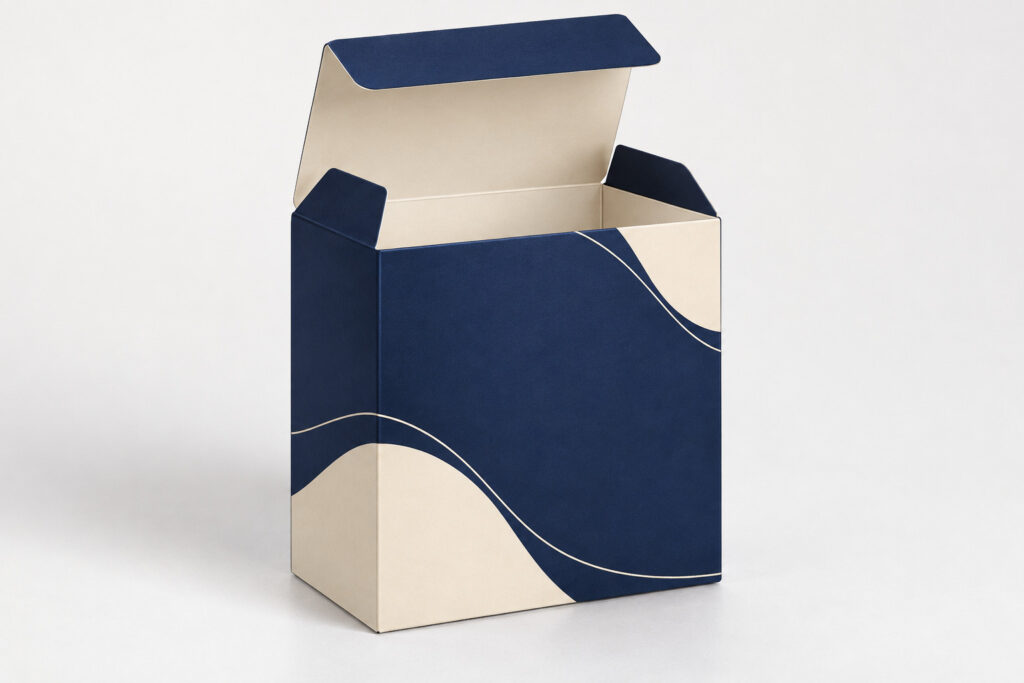 PackNiti packaging mockup: Custom Flip Top Boxes Adhesive Three Folds (PN-PD-000581)