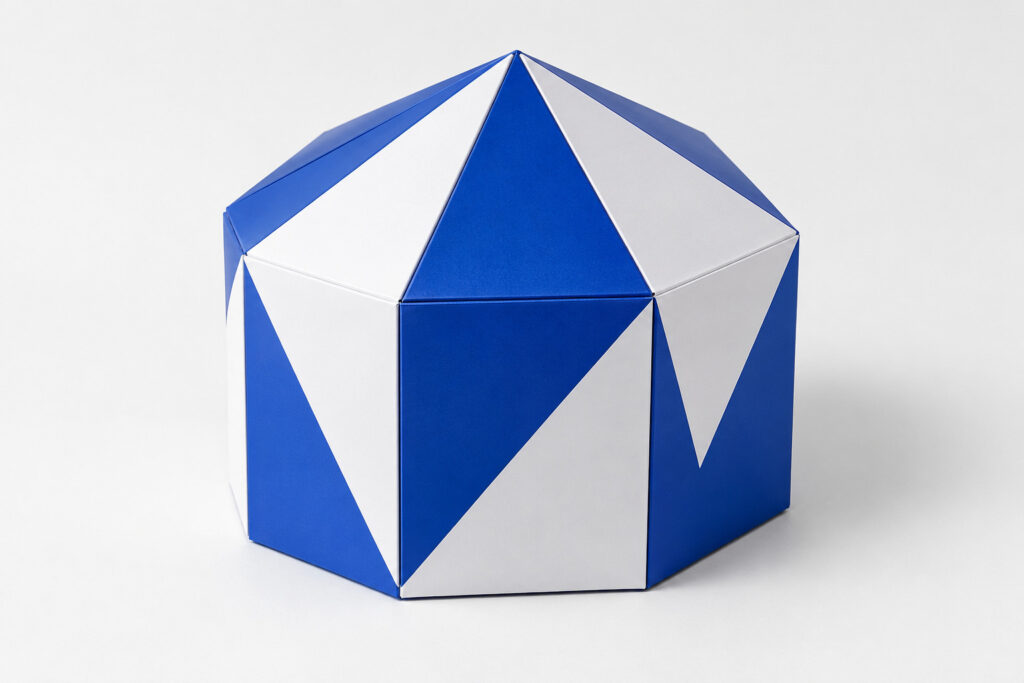 PackNiti packaging mockup: Custom Polygonal Boxes Triangle Eight Edges (Style 000583) (PN-PD-000583)