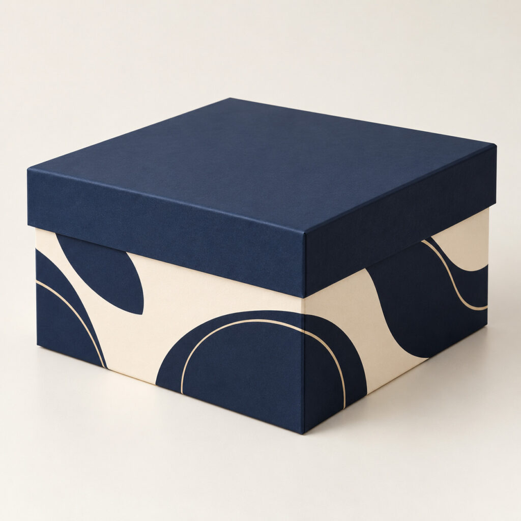 PackNiti packaging mockup: Custom Gift Box With Lid (Style 000585) (PN-PD-000585)