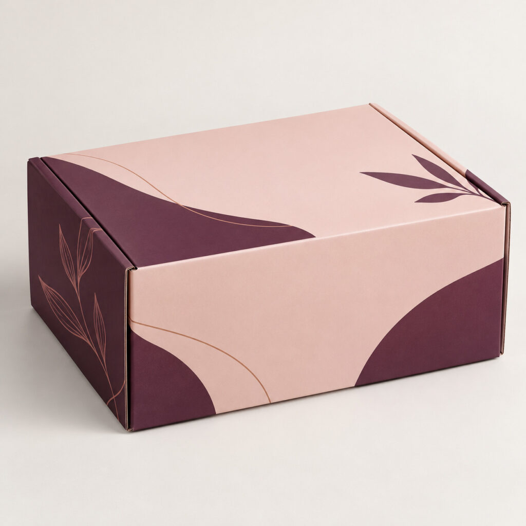 PackNiti packaging mockup: Custom Auto Bottom Snap Lock Mailer Box (PN-PD-000588)