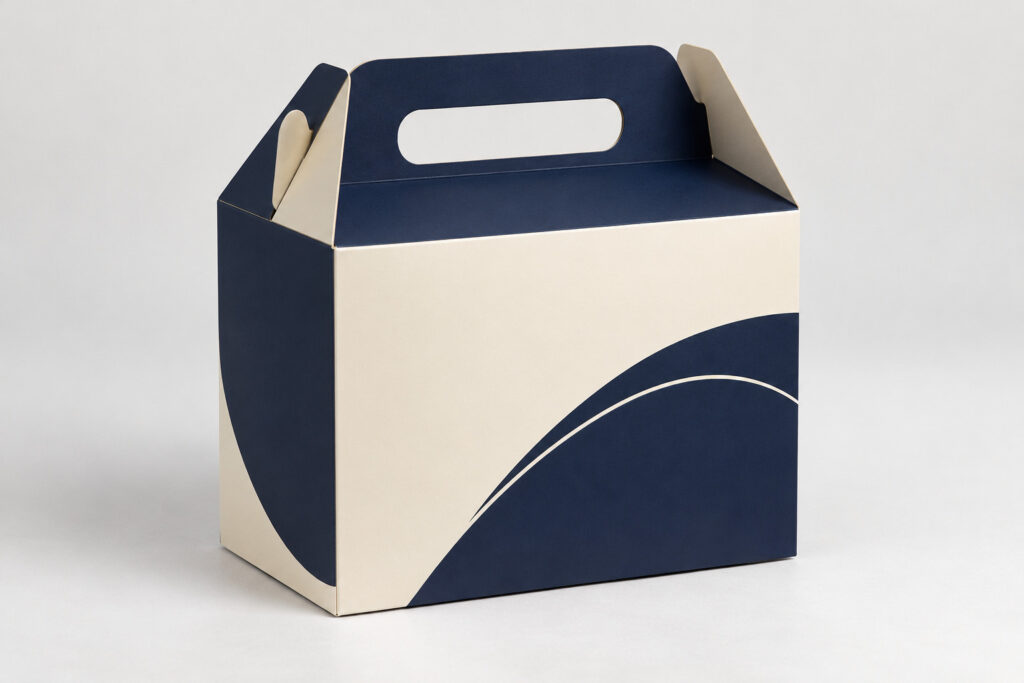 PackNiti packaging mockup: Custom Tuck End Box Variations Handle (Style 000591) (PN-PD-000591)