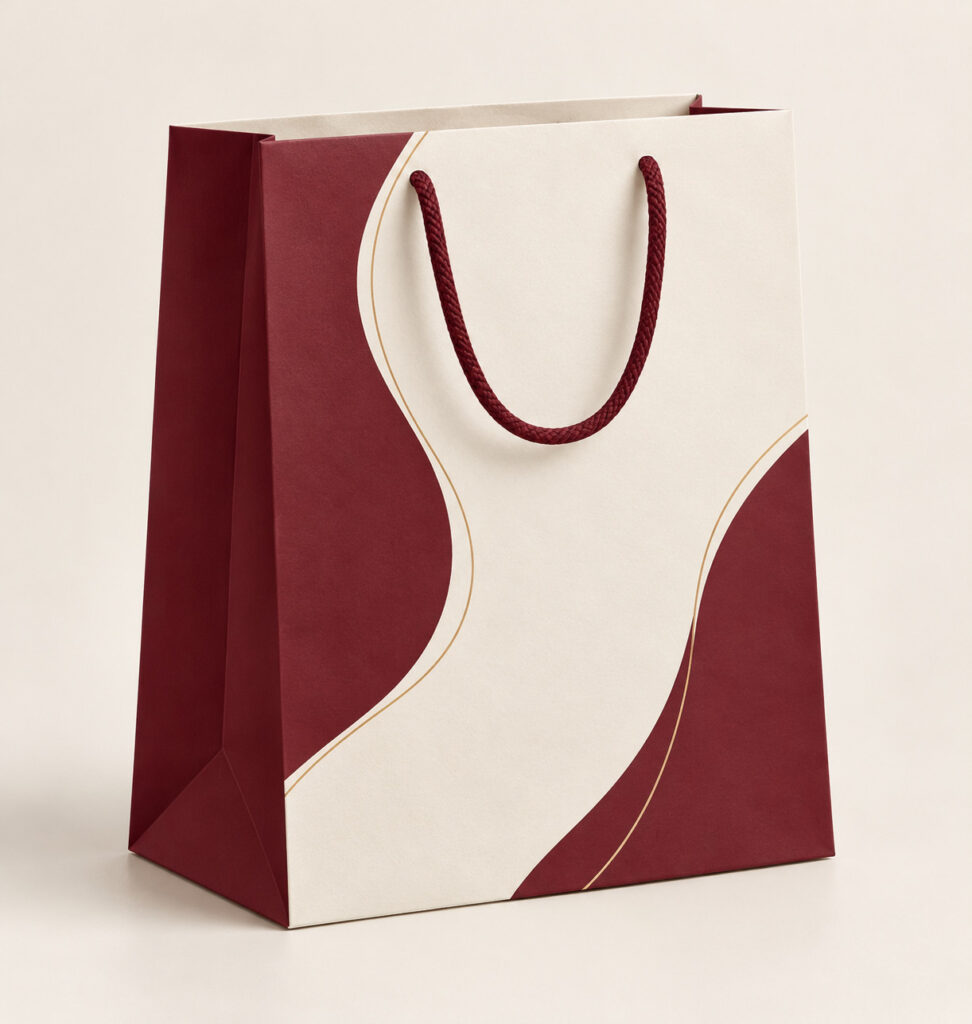 PackNiti packaging mockup: Custom Paper Bag (Style 000604) (PN-PD-000604)