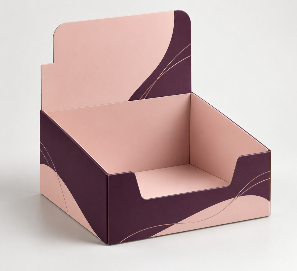 PackNiti packaging mockup: Custom Product Display Box (Style 000608) (PN-PD-000608)