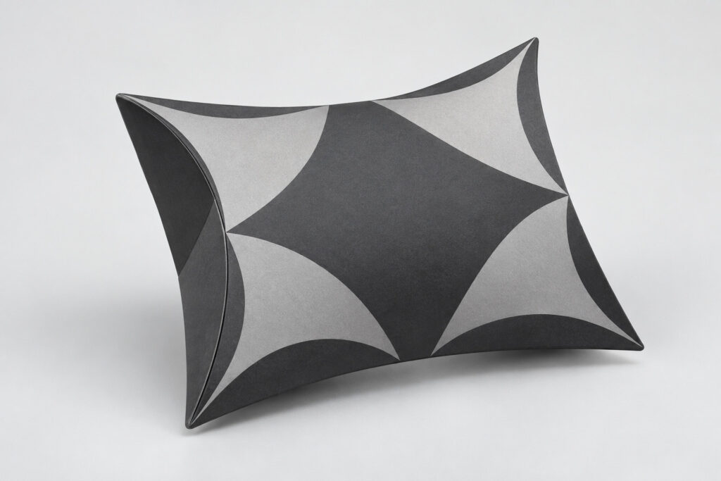 PackNiti packaging mockup: Custom Star Shaped Pillow Box (PN-PD-000609)