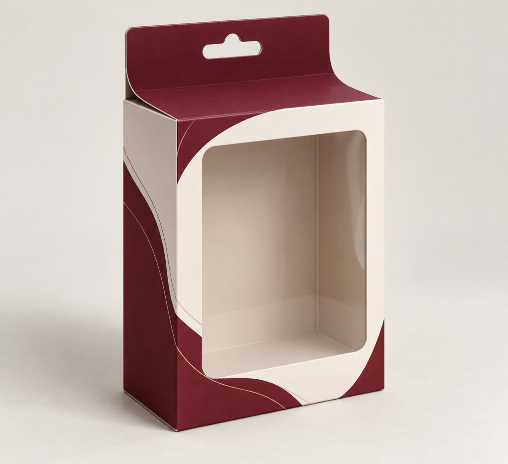 PackNiti packaging mockup: Custom Concave-hanger Toy Hanging Box (PN-PD-000614)