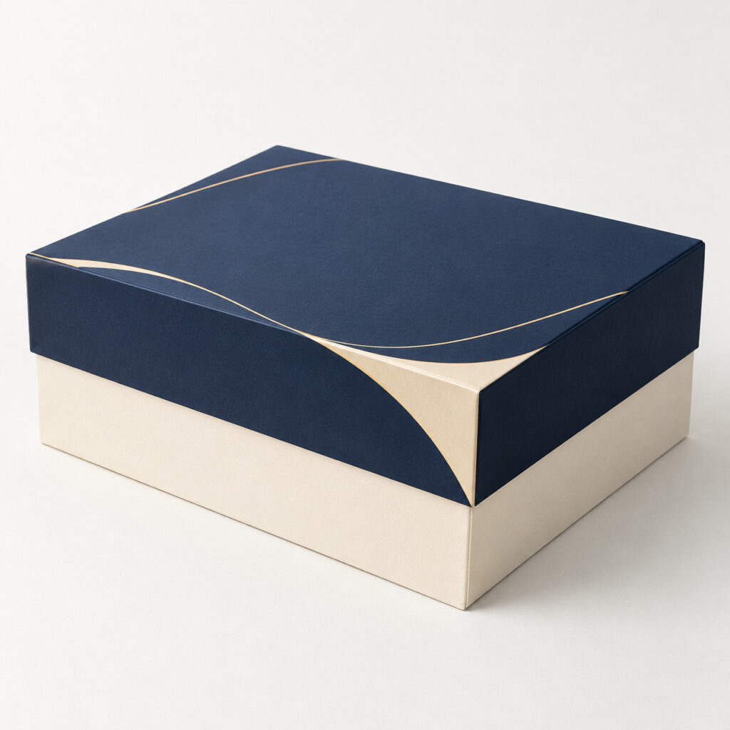 PackNiti packaging mockup: Custom Box With Lid Luxury Box Rigid Box (Style 000615) (PN-PD-000615)