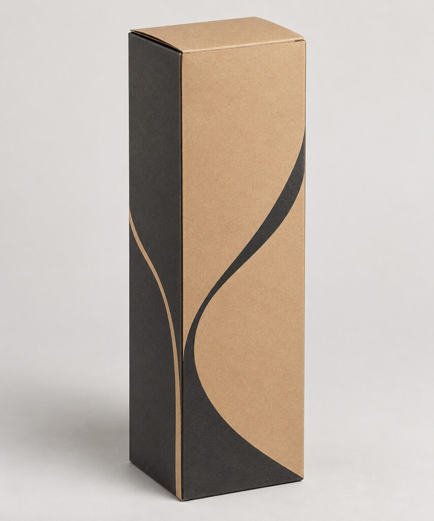 PackNiti packaging mockup: Custom Tuck End Wine Box (PN-PD-000616)