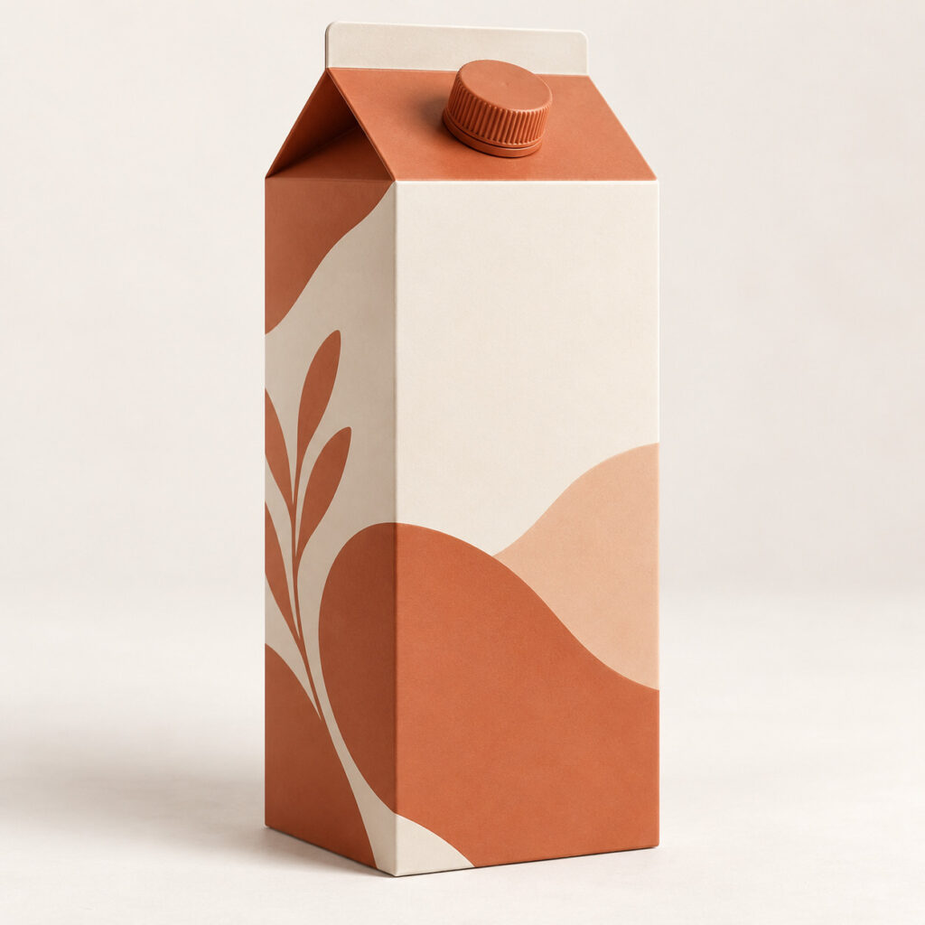 PackNiti packaging mockup: Custom Milk Carton (Style 000627) (PN-PD-000627)
