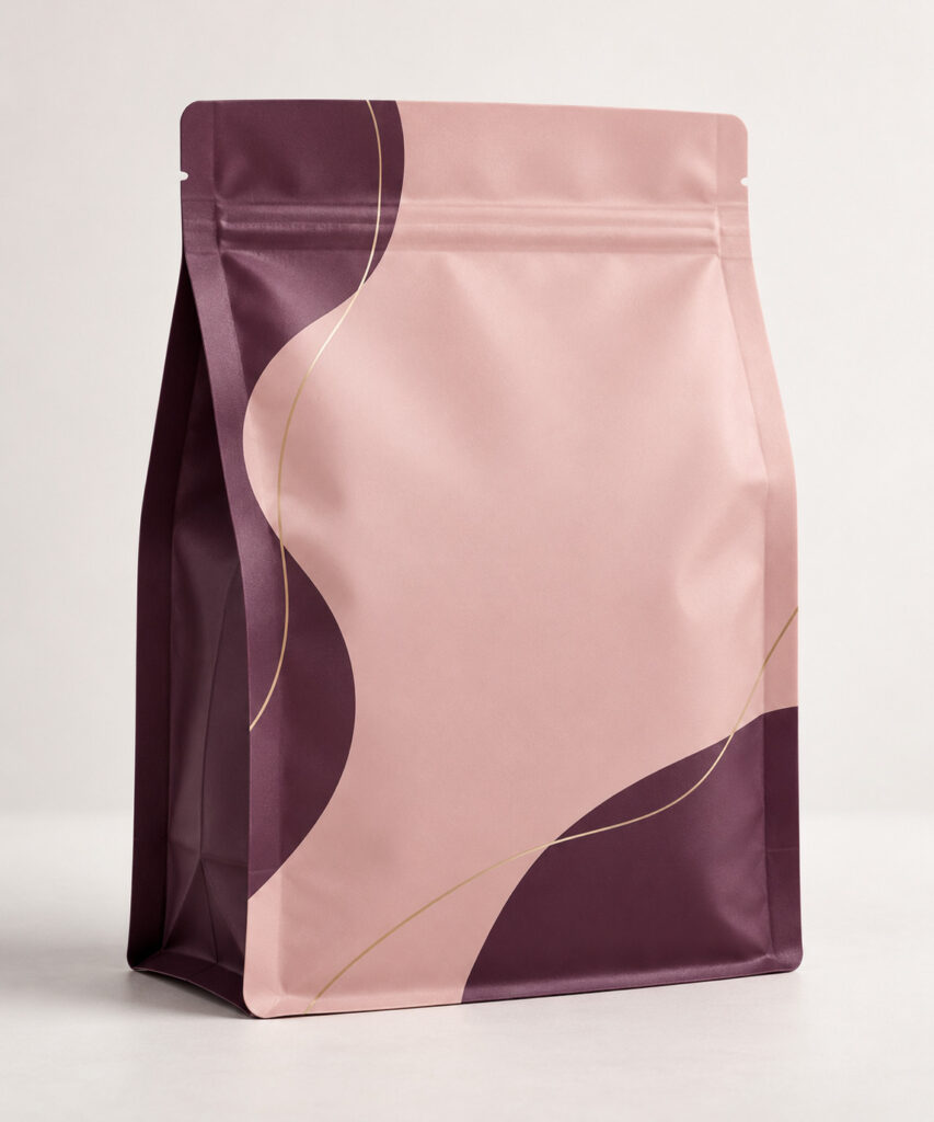 PackNiti packaging mockup: Custom Coffee Pouch (Style 000628) (PN-PD-000628)