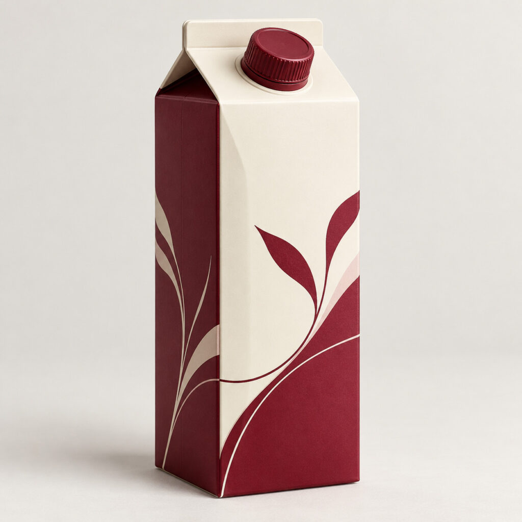 PackNiti packaging mockup: Custom 250ml Juice Carton (PN-PD-000664)