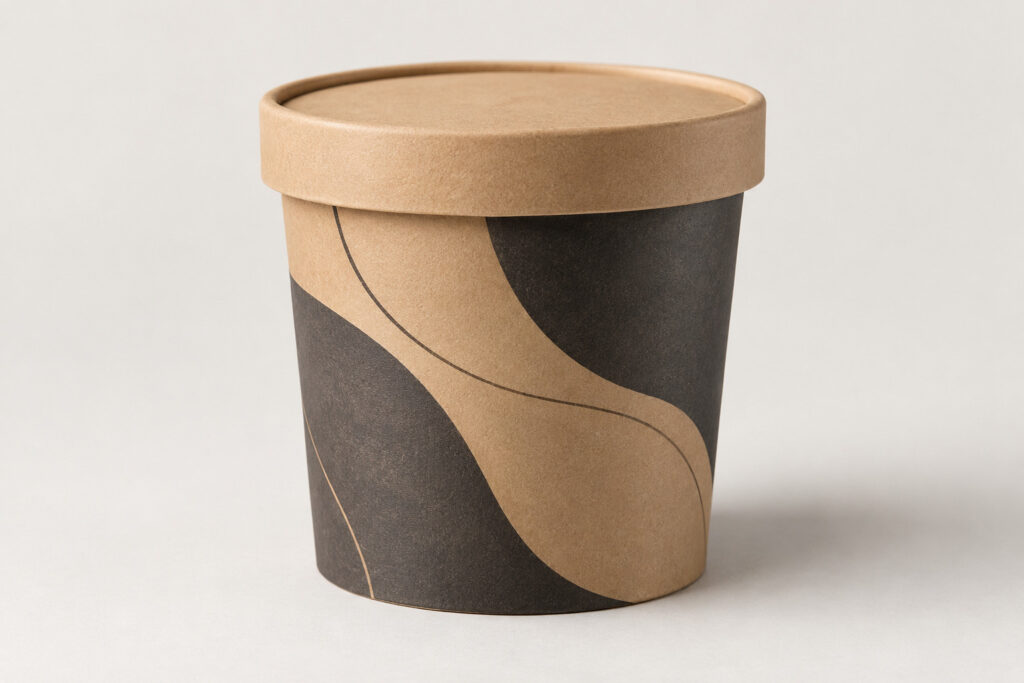 PackNiti packaging mockup: Custom Ice Cream Pint (PN-PD-000666)