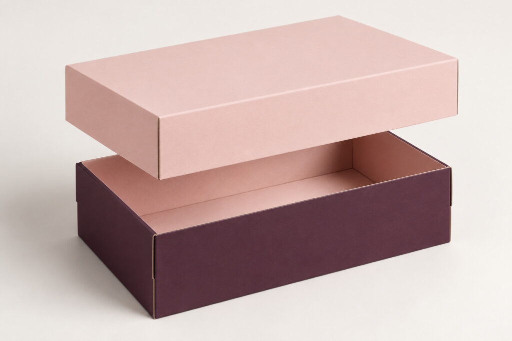 PackNiti packaging mockup: Custom FEFCO 0320 Full Telescope Half Slotted Container (fths) (PN-PD-000668)