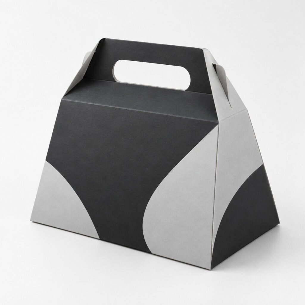 PackNiti packaging mockup: Custom Polygonal Boxes Handles Triangle (Style 000669) (PN-PD-000669)