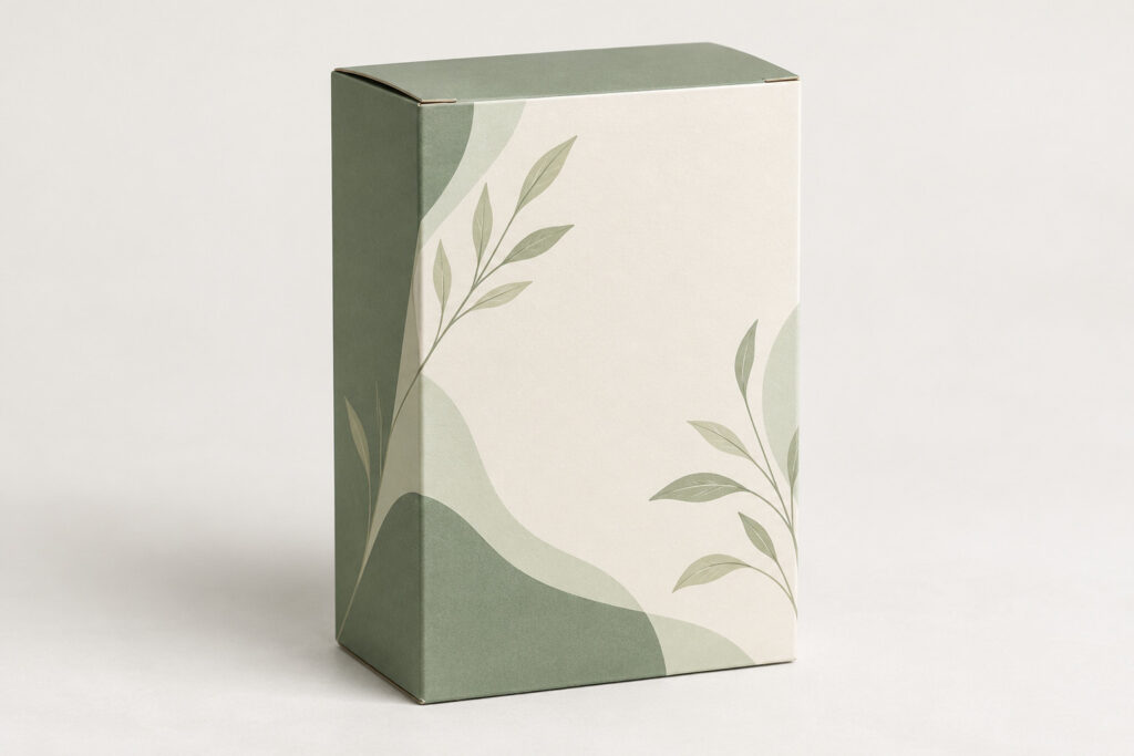 PackNiti packaging mockup: Custom Tuck End Box Variations Reverse Three Button Bottom Suitcases (PN-PD-000672)