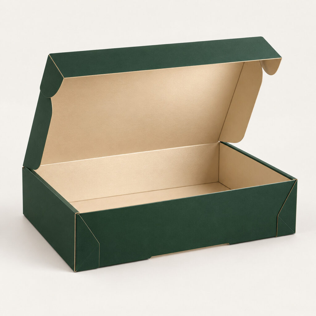 PackNiti packaging mockup: Custom FEFCO 0428 Tray With Foot-lock And Hinged Lid (PN-PD-000680)