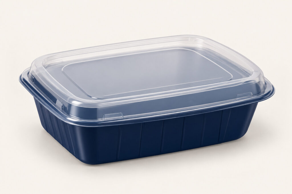 PackNiti packaging mockup: Custom Plastic Food Container (Style 000681) (PN-PD-000681)
