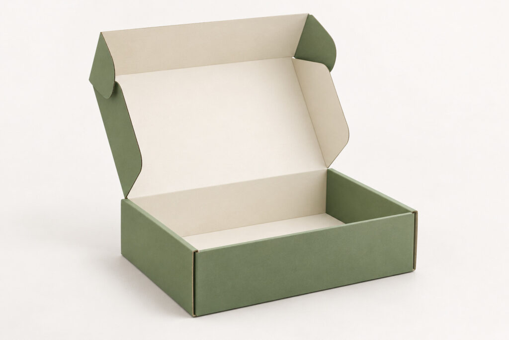 PackNiti packaging mockup: Custom Interlocking Flap Tray Box (PN-PD-000682)