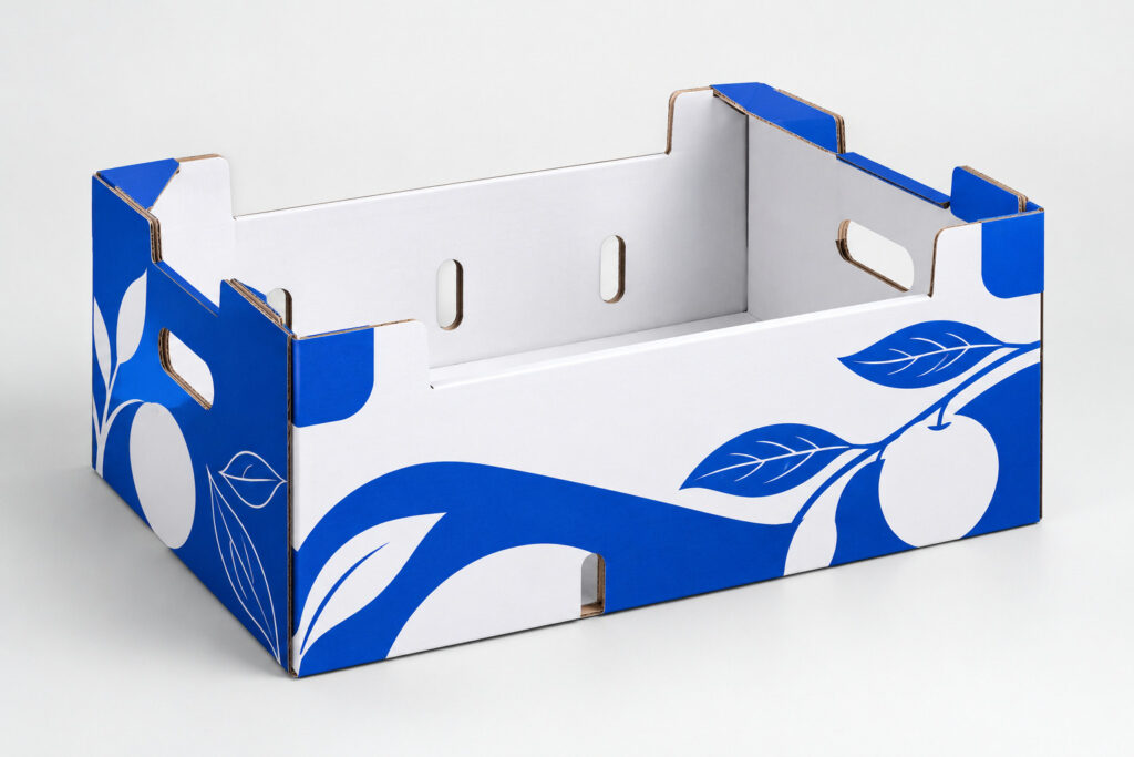 PackNiti packaging mockup: Custom Fruit Carton Cardboard Box (PN-PD-000693)