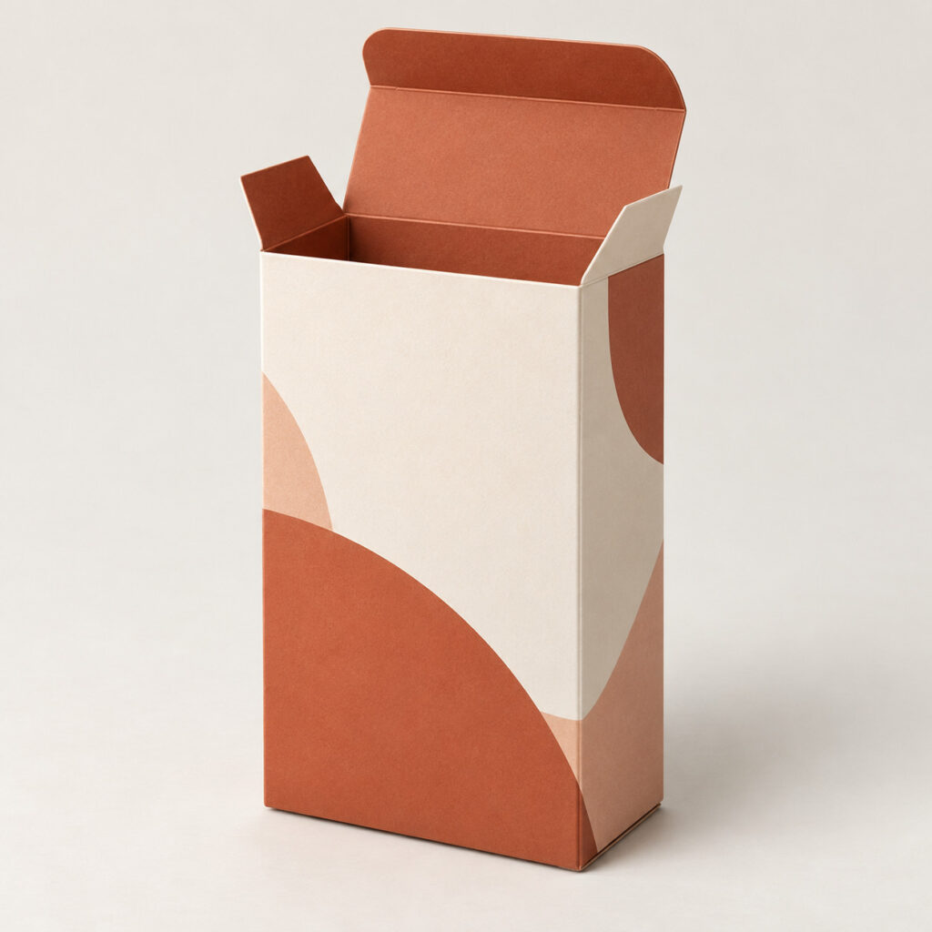 PackNiti packaging mockup: Custom FEFCO 0443 Tuck End Box Variations Adhesive Boxes Paper (PN-PD-000697)