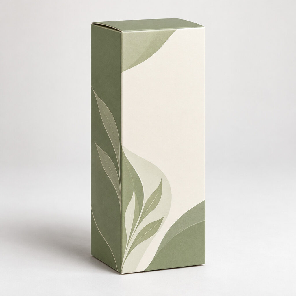 PackNiti packaging mockup: Custom Sunscreen Tuck End Box (Style 000702) (PN-PD-000702)