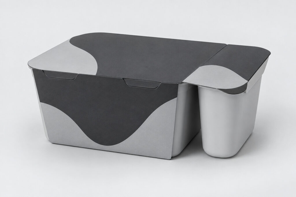 PackNiti packaging mockup: Custom 8 × 9 × 5 Plastic Dip Yogurt Box (PN-PD-000719)